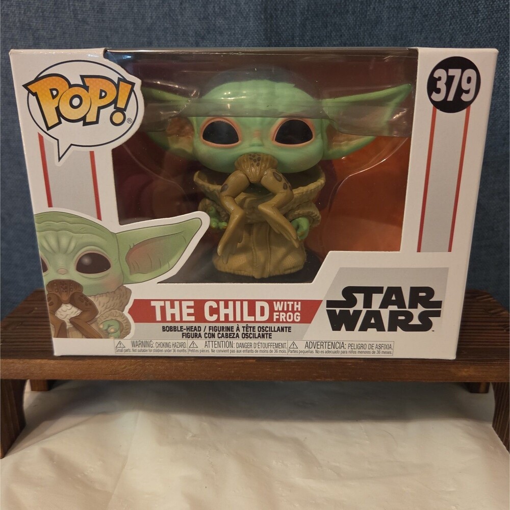 Funko Pop Star Wars The Child With Frog #379 Grogu Vinyl Figure MIB - Picture 13 of 16